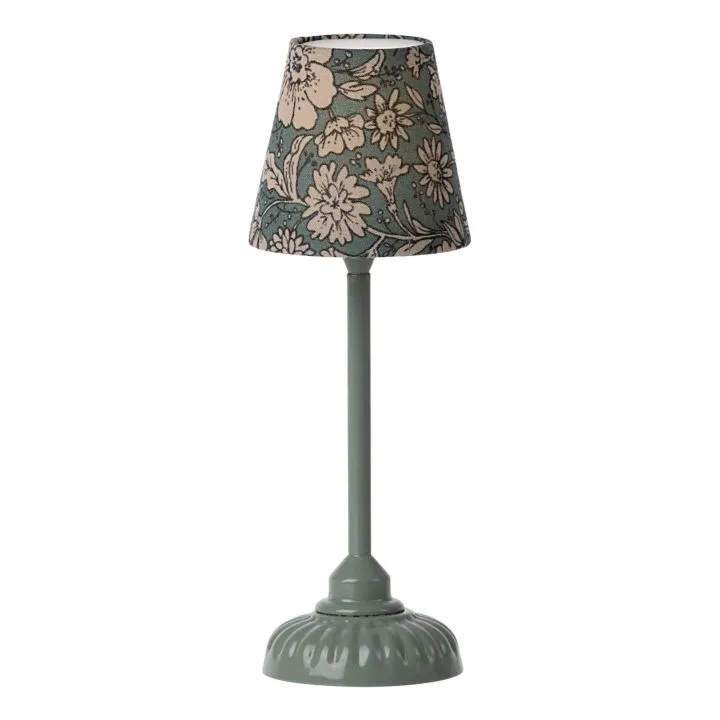 vintage floor lamp - dark green