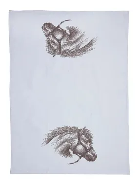 Vintage Horse Head Flour Sack Kitchen Towel, 100% Cotton