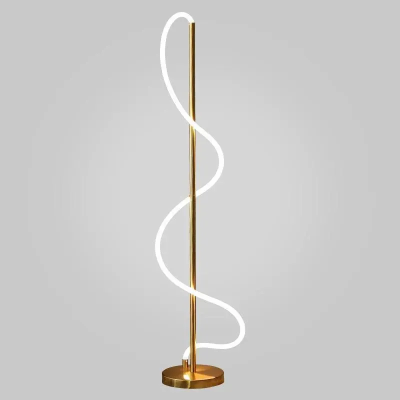 Wooden Twist Extremely Modern Simple Creative Line Floor Lamp