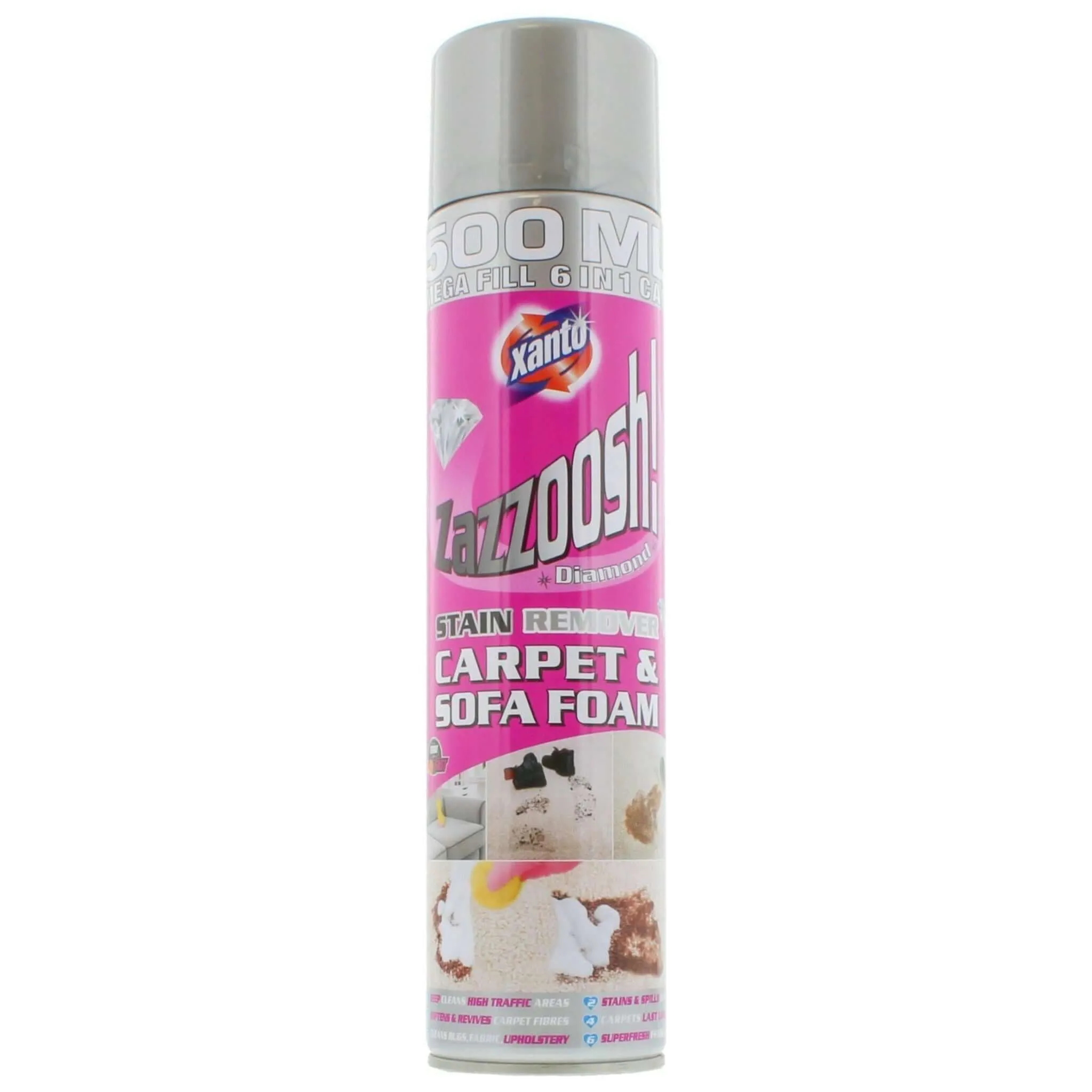 Xanto Zazzoosh Diamond Carpet & Sofa Stain Remover Foam 500ml