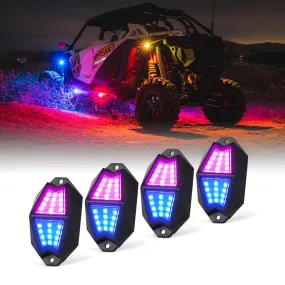 Xprite Multi-Color LED RGB   Pure White Rock Lights